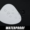 RiePoiia Black and White Shower Curtain Fun Shower Head and