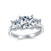 Personalize Square AAA CZ Princess Cut Promise Ring Cubic Zirconia