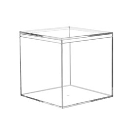 LOVPLAY Acrylic box with Lid Clear Small Acrylic Square Cube Plastic Storage Box for Birthday Party Favor Candy Pill and Tiny Jewelry
