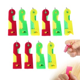 10 Pcs Needle Threader,Automatic Needle Threader UK,Threading Aid Embroidery Kit,Sewing Machine Needle Threader,Efficient and Automatic Needle Threaders Hand Sewing,for Hand Sewing DIY Craft