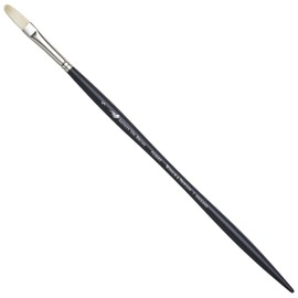 Winsor & Newton Artists' Oil Hog Paint Brush, Long Handle Size 5, Filbert