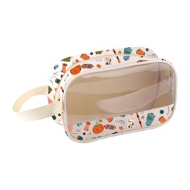 MEIKIUP Sewing Lover Gifts Sewing Clear Cosmetic Bag Relieving Stress One Stitch at a Time Sewing Gift for Quilter Tailor Pouch (Sewing Clear Bag-UK)