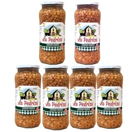 Spanish Pardina Lentils - Lentejas Source of protein and fiber - 6x 560gr jar