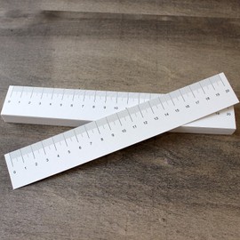 BAY LETTERPRESS Paper Ruler Scale 7.9 inches (20 cm) 50 Sheets Disposable 1.2 x 8.3 inches (30 x 210 mm)