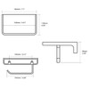 TRUSTMI Toilet Paper Holder with Phone Shelf, Bathroom Accessories Tissue