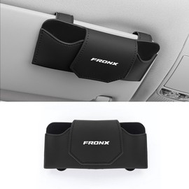FRONX Compatible Sunglasses Holder, Eyeglass Holder, Glasses Storage Box, Fronx, 3S Series, Grade Compatible, For Cars, Glasses Case, Protects Glasses, Easy Installation, Sun Visor, Leather, Car