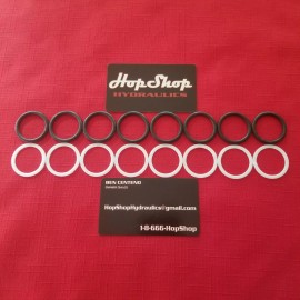 n/a LOWRIDER HYDRAULICS CYLINDER RESEAL KIT 8 rubber o rings 8 split rings