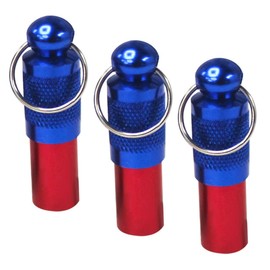 Totority 2sets Pet Dog Id Tags Capsule Collar Pendant Brass Address Name Barrel Tube for Dogs Cats Other Pets Durable Adorable 3pcs*2