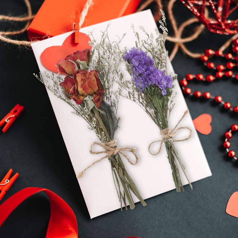 WGXX 12/24 Pack Dried Flowers for Vase Various Mini Bouquet