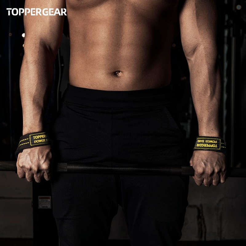 TOPPERGEAR Power Band Wrist Strap Heavy Weight (Black)