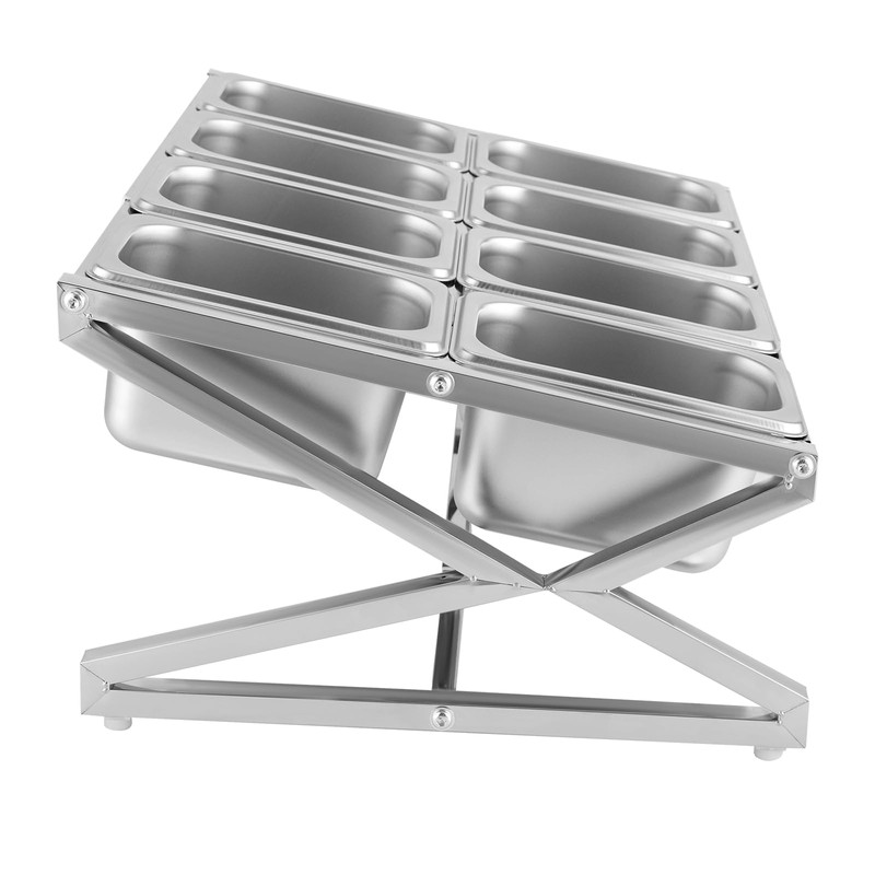 SNKOURIN Expandable Spice Rack Shelf, Stainless Steel Organizer Stand with