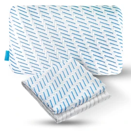 BLISSBURY Stomach Pillow CASE (Case Only) (3.3" H (Standard), Cooling - White)