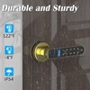 Fingerprint Keyless Entry Bedroom Door Lock with Code RFID Card