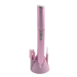 Pink Womens Facial Trimmer & Eyebrow Styling Kit
