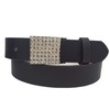 Axesoria Vegan Leathrette Belt matched with Square Crystal Buckle (S/M,