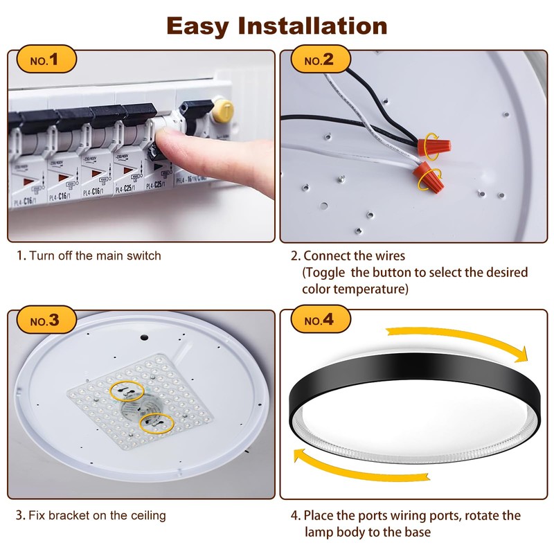 DLLT 35W Crystal Round Flush Mount Ceiling Light, Modern Dimmable