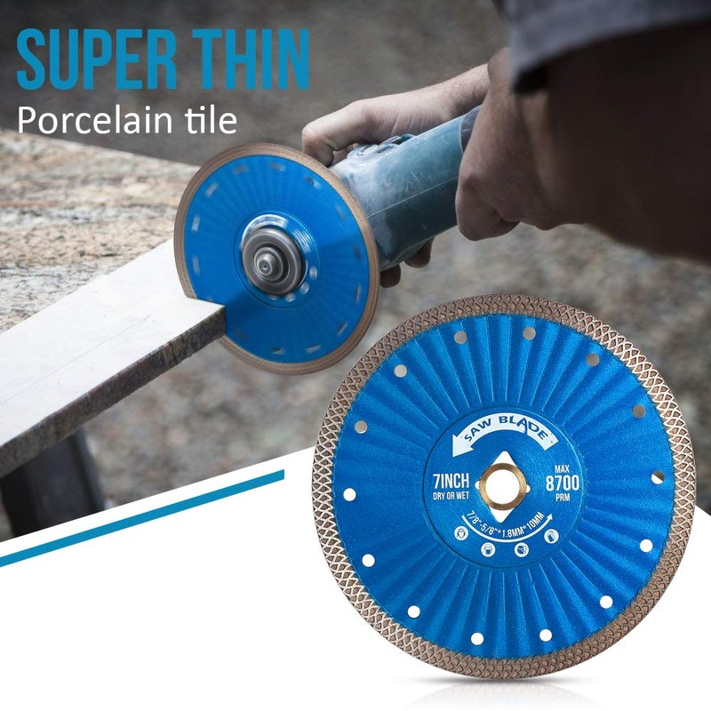 2Pcs/Lot 7" Super Thin Diamond Tile Blade for Cutting Granite