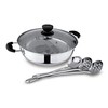 Tayama 11-inch Stainless Steel Dual Shabu Hot Pot with Divider