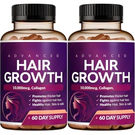 2-Pack Hair Growth Serum - Regrow Hair, Strengthen Hair/Skin/Nails