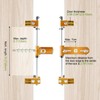 Upgraded Door Mortise Jig for Wooden Doors, Dual-Rail Micro-Adj
