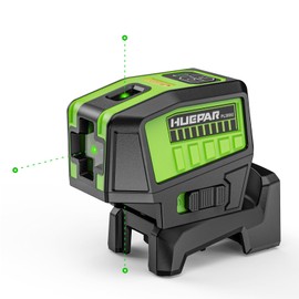 HUEPAR 2 Point Cross Line Self Leveling Laser Alignment Tool with Plus Mode