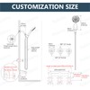 Aolemi 3 Handles Tub Shower Faucet Set with Valve Bathtub