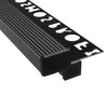 T-40 LED Aluminium Tile Profile Stair Profile 10 mm Black