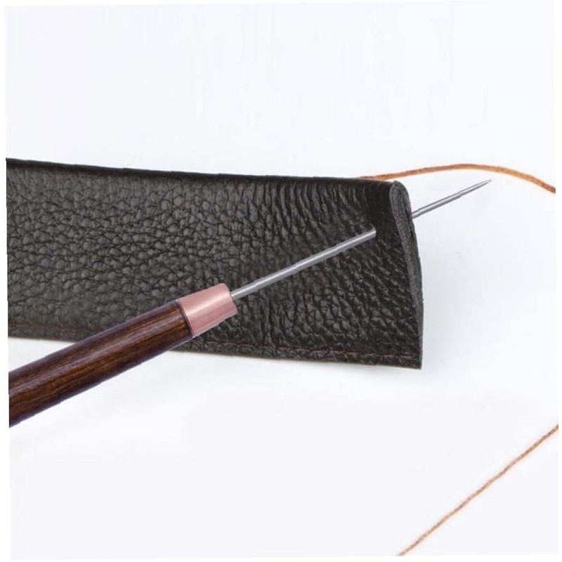 2Pcs Awl Scratch Awl Wooden Handle Pin Stamping Tool for