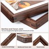RICHFOCUS 8.5x11 Picture Frame, Natural Solid Walnut Wood Picture Frame