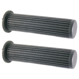 cyclingcolors Manopole moto 135 mm diametro 24 mm in gomma per manubrio compatibile con Vespa PX Arcobaleno 125 150 200 cc, nero