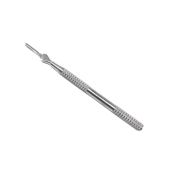 Cynamed Precision Dissecting Round Scalpel Handle Knife with Ribbed Grip
