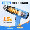 SEEKONE Heat Gun, 1800W Heavy Duty Hot Air Gun Kit