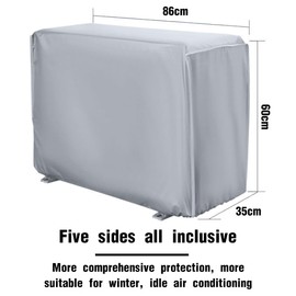 ZKGYUS Air Conditioning Cover Outdoor Air Conditioning Outdoor Waterproof Air Conditioning Dust Protection Air Conditioning Cover Waterproof Dustproof Outdoor Window Cover Air Conditioning (86 x 35 x
