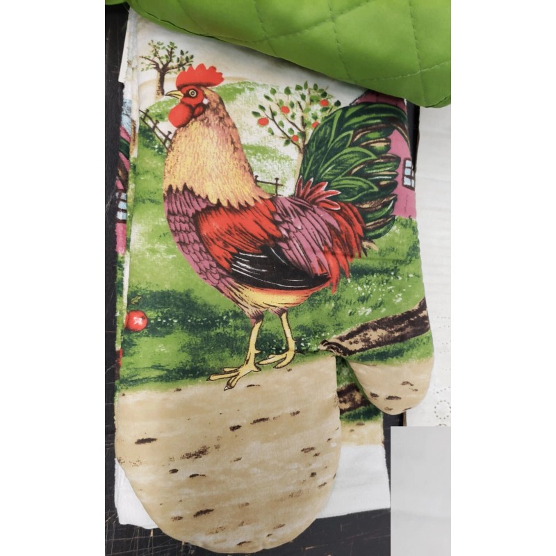 Premius 5pc Kitchen Set: 2 Jumbo Pot Holders, 1 Oven