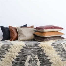 Kosas Home Cheyenne Pillow, 14x26, Chocolate Brown