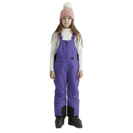Arctic Quest Boys Girls Unisex Classic Ski & Snow Bib Overall Winter Snowsuit Water-Resistant Windproof Outdoor Rain Bib, Vibrant Lavender, 10-12