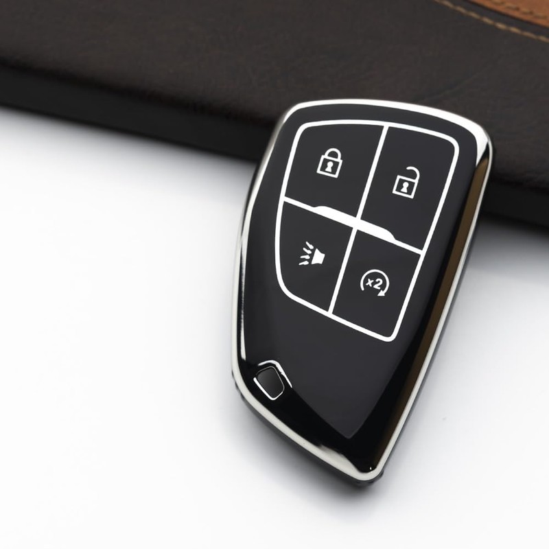 Tautrophen Key Fob Cover Compatible with Silverado 1500 Sierra 1500