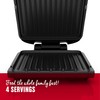 George Foreman 4-Serving Removable Plate Electric Grill and Panini Press,
