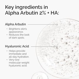 The Ordinary Alpha Arbutin 2  HA, Suero Antihiperpigmentacin con Alfa Arbutina y cido Hialurnico  Suero para mejorar el aspecto de manchas e iluminar 