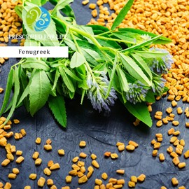 Prescribed For Life Fenugreek Powder 50% UV Saponins, Fenugreek Seed Powder for Natural Hair Health, Methi Seed Supplement, Vegan, Gluten Free, Non GMO (4oz / 113g)