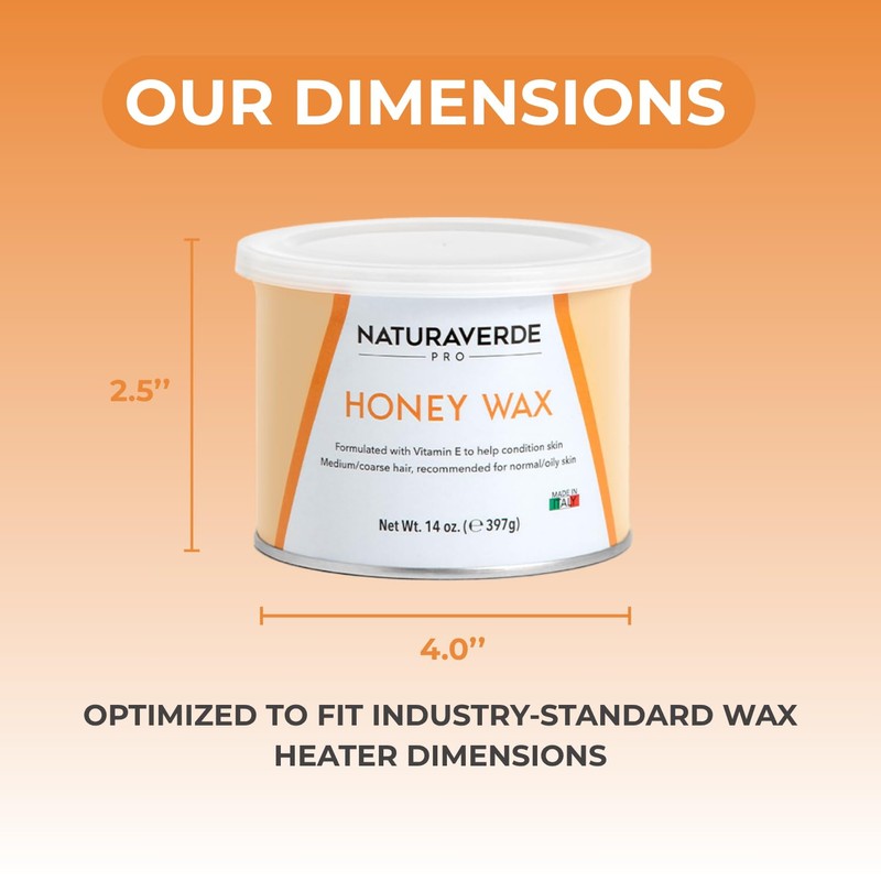 NaturaverdePro Honey Soft Wax for Body and Facial Hair Removal,
