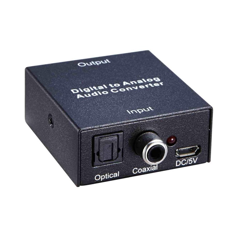 PremiumCord Digital to Analogue Audio Converter, Toslink/SPDIF to 2x RCA