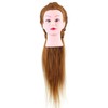 40% Real Human Hair Mannequin Head Hairdresser Training Head Cosmetology
