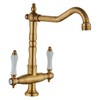 WIMPBLADB Kitchen Ceramic Handle Faucet European Style Full Brass Retro
