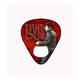 Elvis Presley guitar pick magnetic bottle opener
