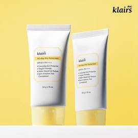 Claires [Set of 2] Klairs All Day Airy Hydration Sun Cream 50g / [2개SET] 클레어스 올 데이 에어리 수분 선크림 50g