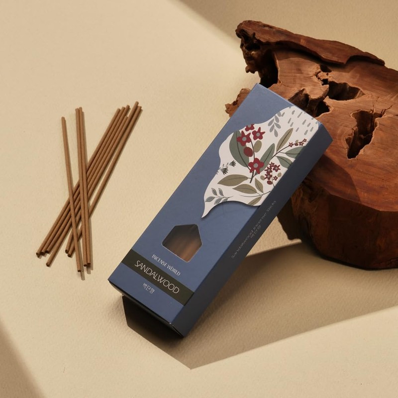 Incense World Incense Sticks (Sandalwood), 120 Sticks, Korean Incense Stick,