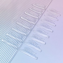 Libeauty Lash Lift Pads, 16 Pcs Lash Lift Rods, Eyelash Lift Pads, Strong Viscosity, Soft, Multi Size for Eyelash Lifting for Men and Women
