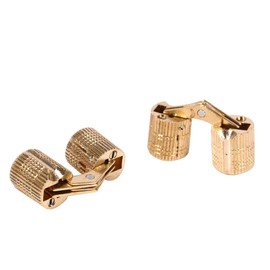 Bisagras de gabinete ocultas, herramienta de bisagra de cobre de 4 piezas para bisagra de barril para muebles de bricolaje(10mm)