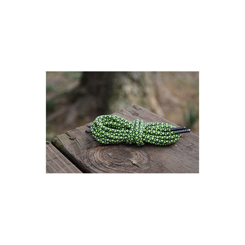 Rhino Laces - Cordones irrompibles resistentes, Verde Viper, 78